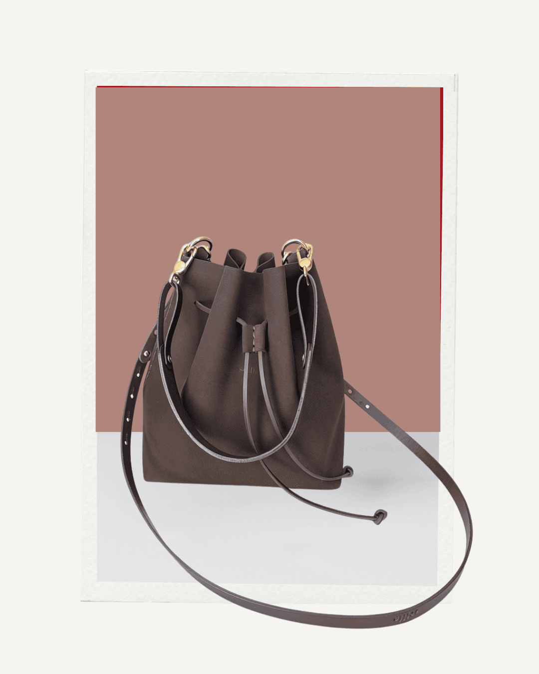 Scilla Bucket Bag - Handmade genuine leather bag with adjustable strap