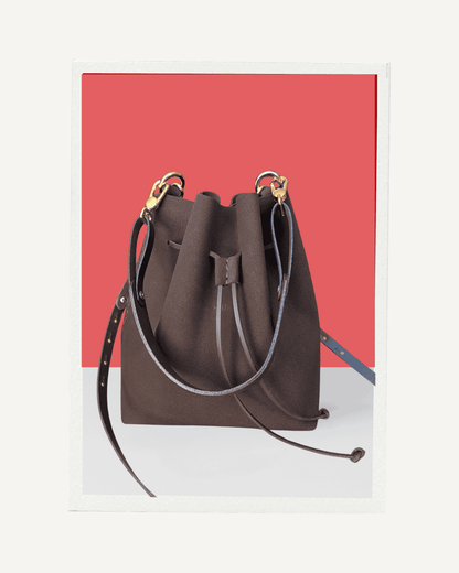 Scilla Bucket Bag - Handmade genuine leather bag with adjustable strap