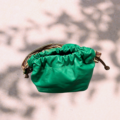 SCILLA Drawstring Bag – Emerald Green