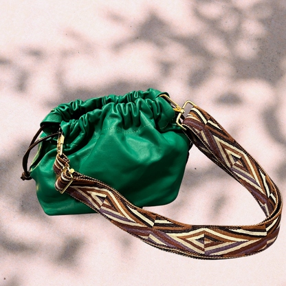 SCILLA Drawstring Bag – Emerald Green