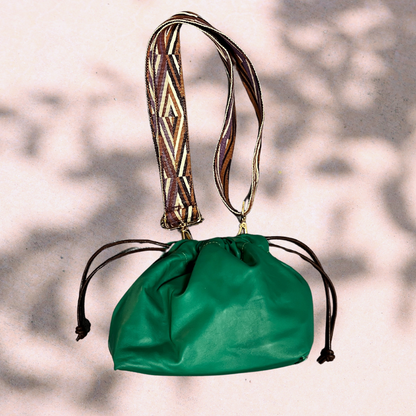 SCILLA Drawstring Bag – Emerald Green