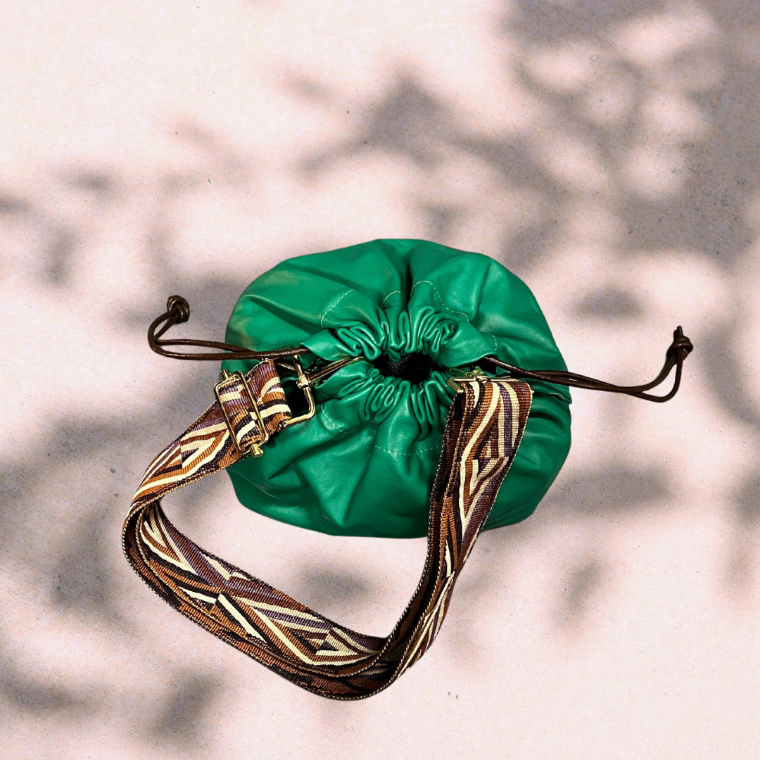 SCILLA Drawstring Bag – Emerald Green