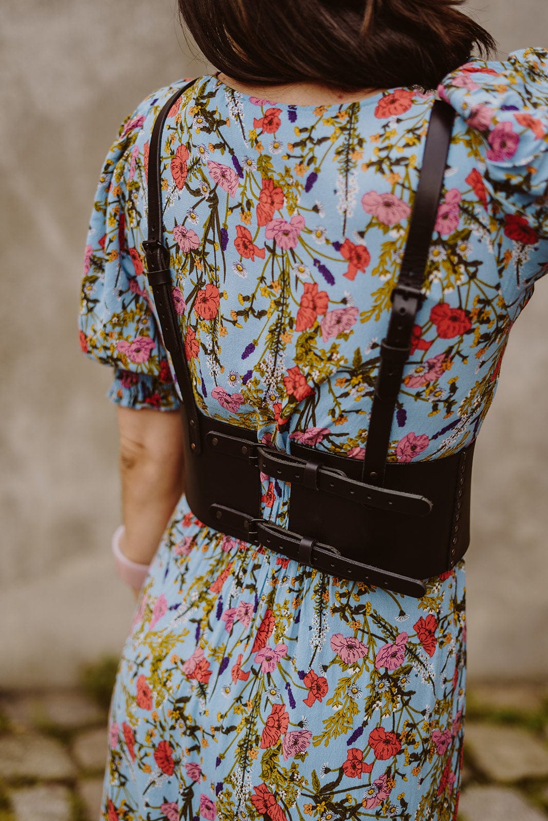 Max Leder Harness mit Schulterriemen - Scilla