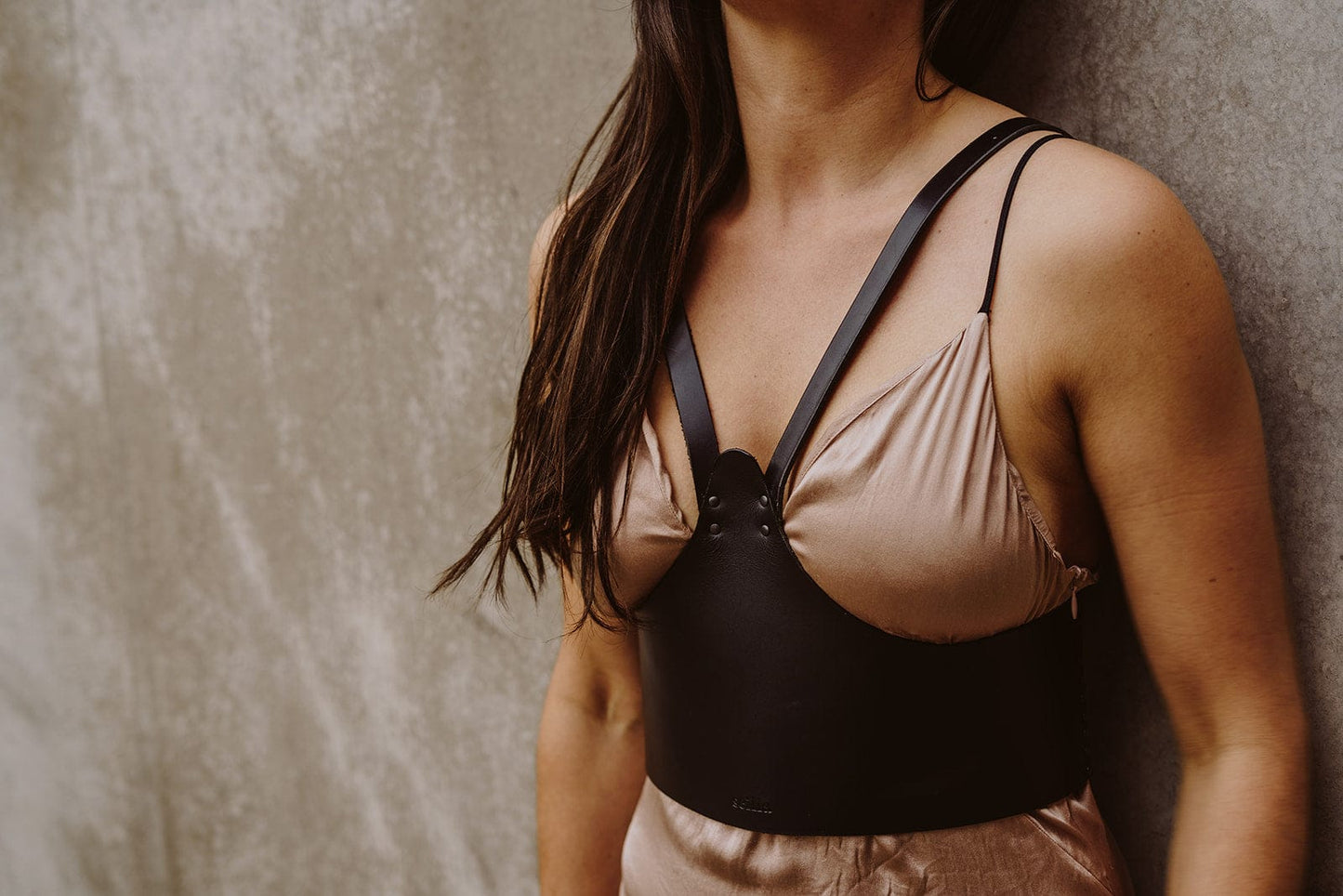 Max Leder Harness mit Schulterriemen - Scilla