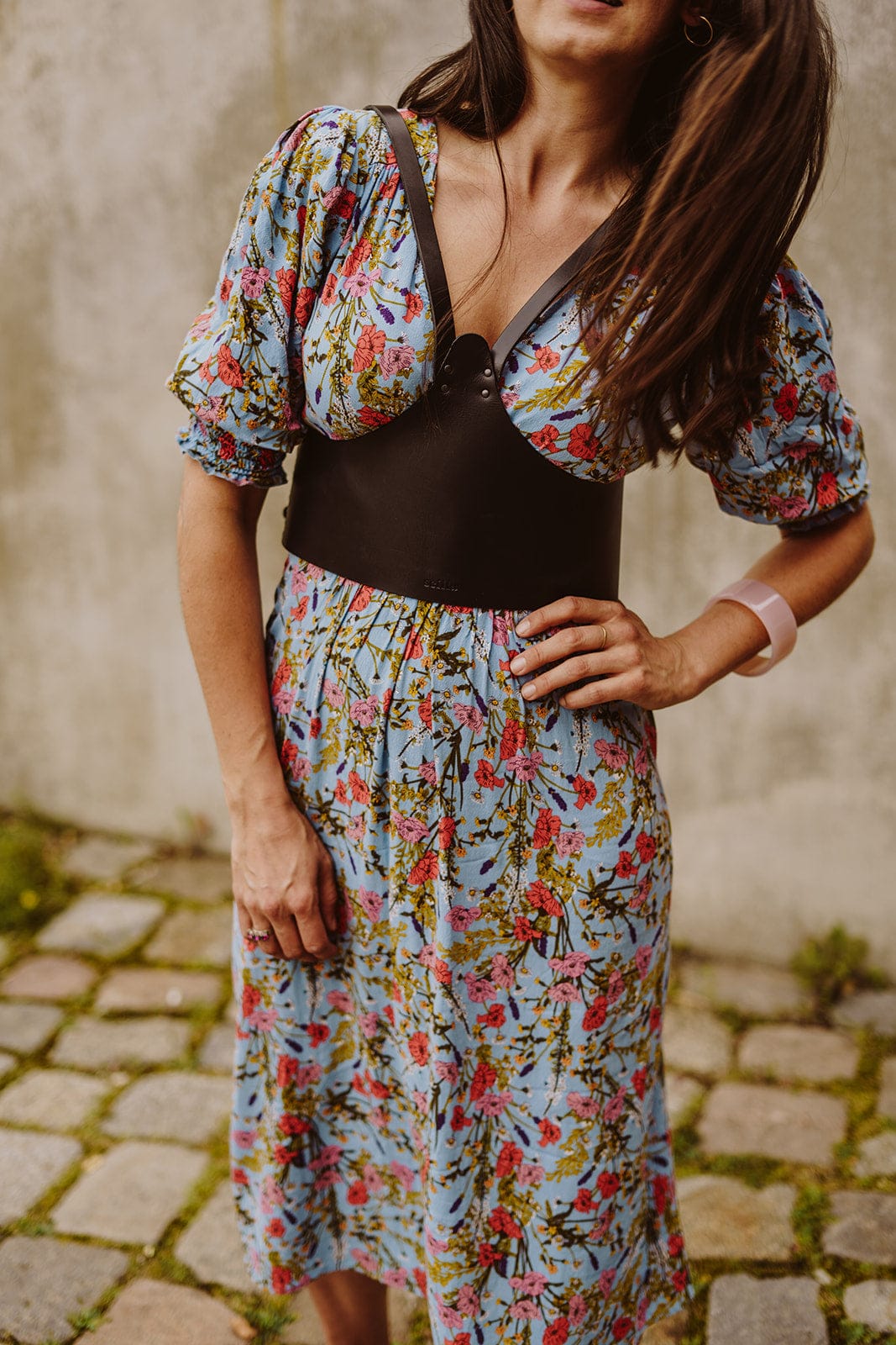 Max Leder Harness mit Schulterriemen - Scilla
